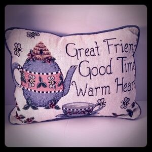 Friendship Throw Pillow in EUC